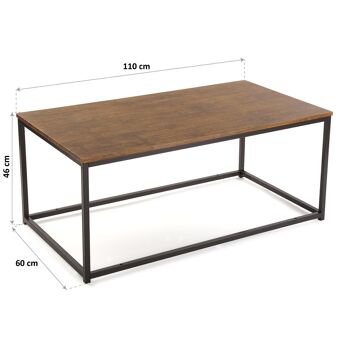 TABLE BASSE LONGUE FONCÉE 10330136 4