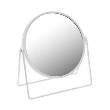 MIROIR AVEC SUPPORT 1X/5X BLANC 10370206 1