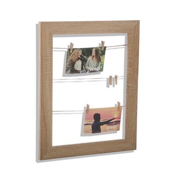 CADRE PHOTO MULTIPLE EN BOIS NAT. 10830663 1