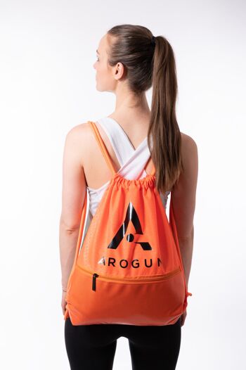 Sac de sport orange 42x50cm 3