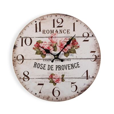 HORLOGE MURALE EN BOIS 29CM 18191442