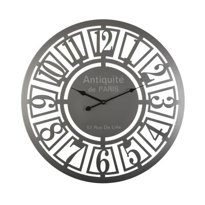 Reloj pared metal plata 18191476
