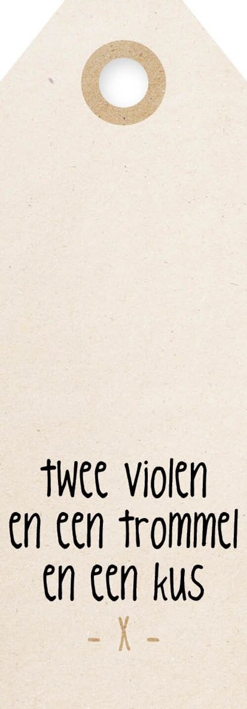 V4 - Twee violen en een trommel en een kus - Versierder