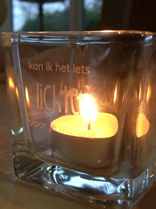 TROOST LICHT  met lucifers - Kan ik het iets LICHTER voor je maken?