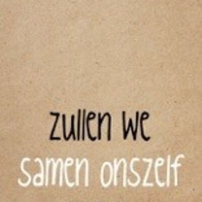 Zullen we samen onszelf zijn? - Zingever