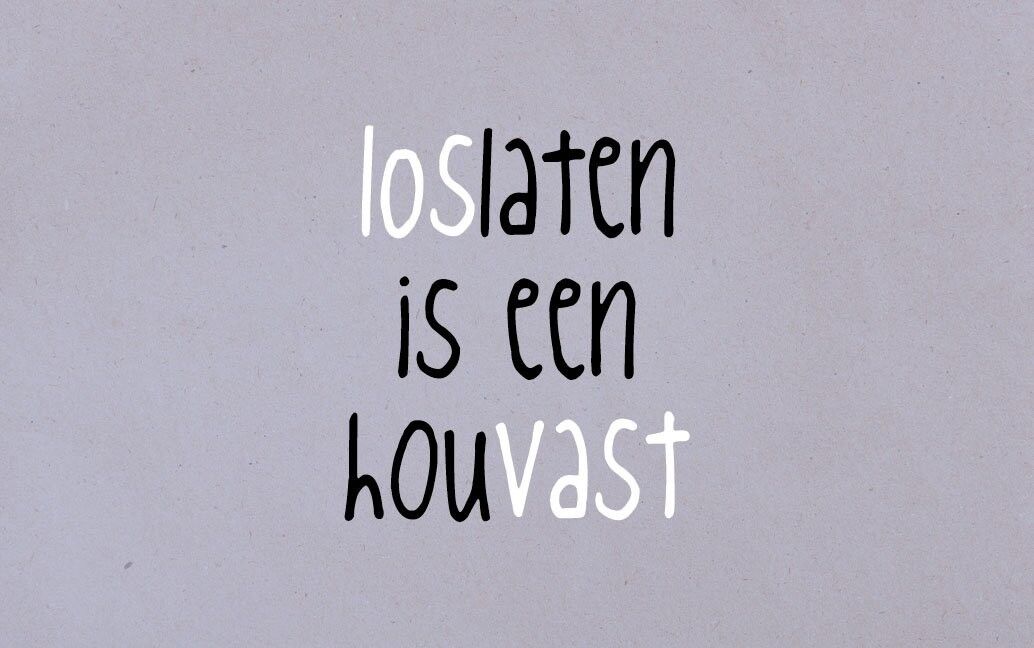 Loslassen ist ein Halt-*