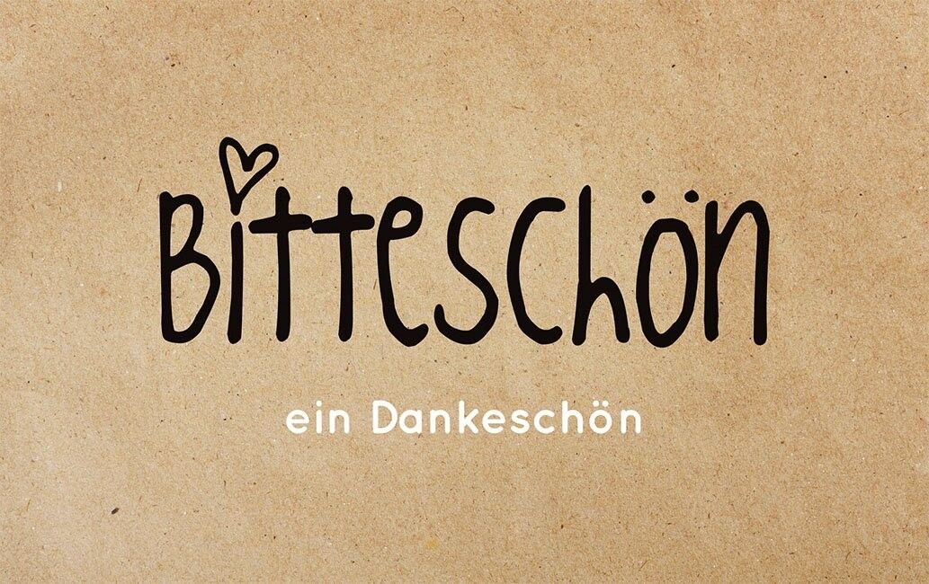 Bitteschon en dankeschon