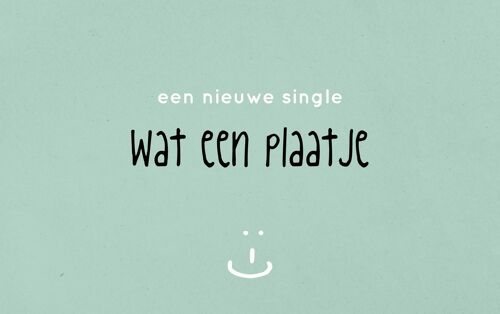 Een nieuwe Single! Wat een plaatje