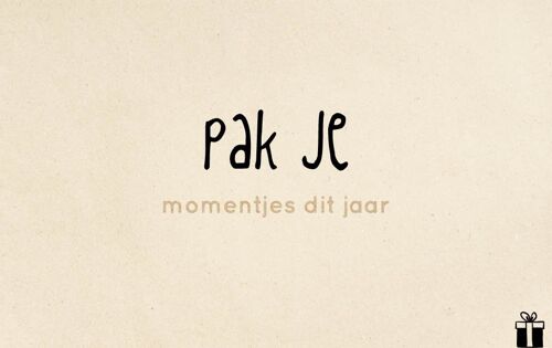 Pak je momentjes dit jaar