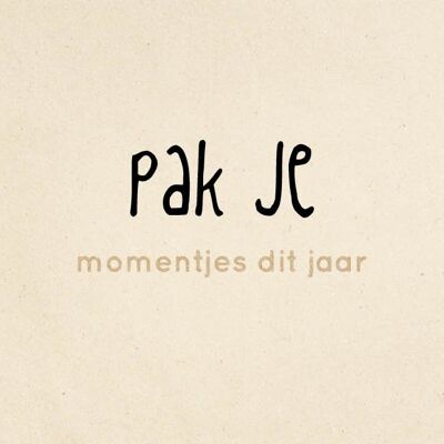 Pak je momentjes dit jaar