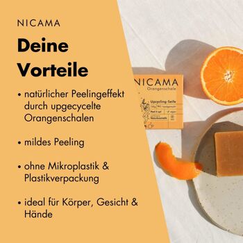 NICAMA up - savon upcyclé à l'écorce d'orange 4