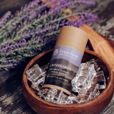 Deodorante vegano naturale Lavender Fields - Profumato alla lavanda - 70g