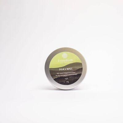Mantequilla corporal vegana natural vigorizante - Tea Tree Lemongrass y Lemon Scented