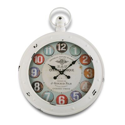 HORLOGE MURALE BLANCHE 79X60CM 18190053