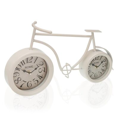 Reloj sobremesa bici blanco 18190084