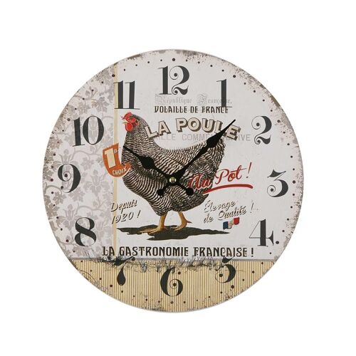 Reloj gallina 28cm 18190125