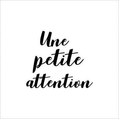 Greeting card - Une petite attention