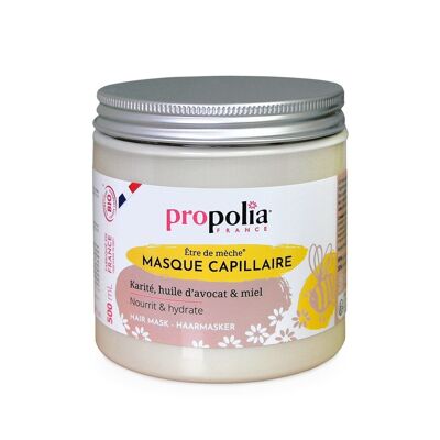 Mascarilla capilar certificada orgánica - Miel, Karité y Aguacate - 500 ml