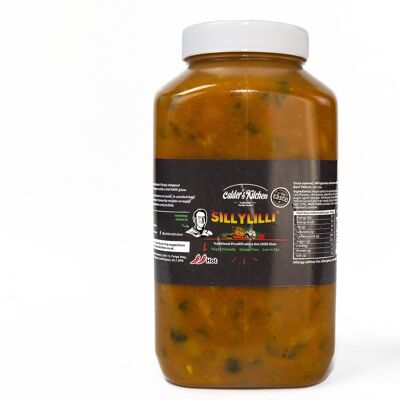 Calder's Kitchen Sillylilli - Indian Spiced Hot Piccalilli 2,3 kg x 2 paquetes de servicio de alimentos (vegano y sin gluten)