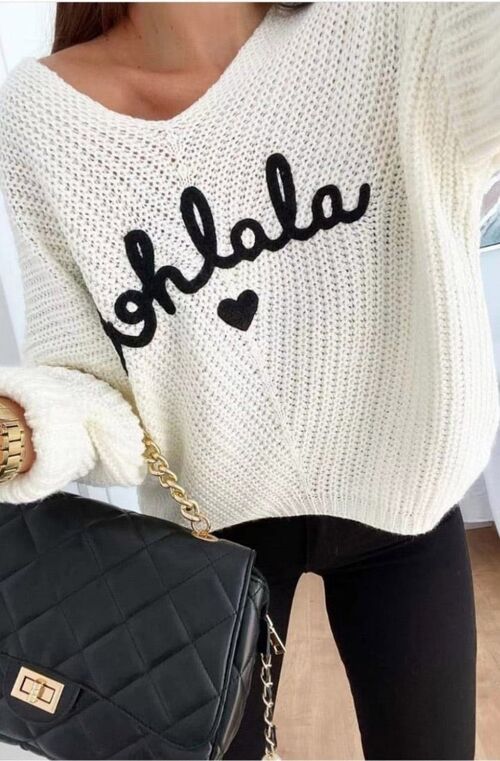 OOH LA LA' KNITTED JUMPER Black