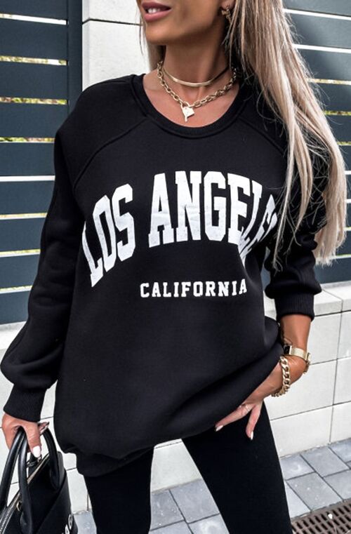 VAIL OVERSIZED 'LA CALIFORNIA' PRINTED JUMPER Stone