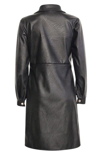 ROBE PORTEFEUILLE EN SIMILI CUIR CAROL 5