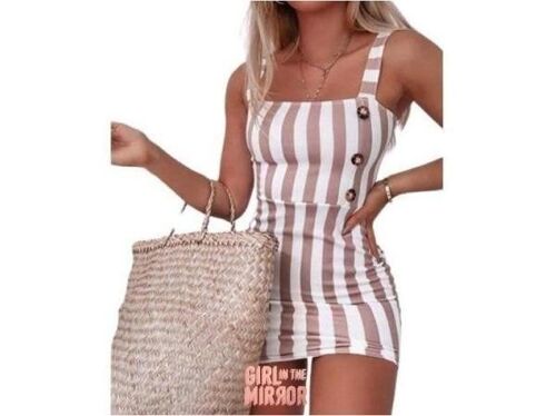 Summer Striped Mini Dress