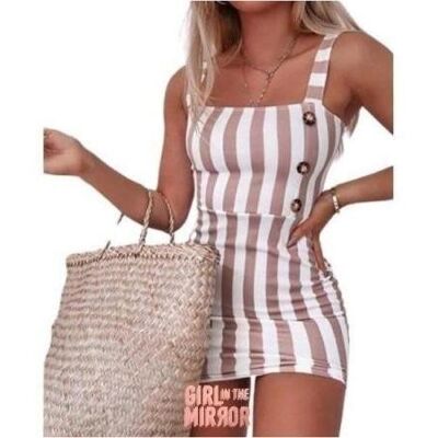 Summer Striped Mini Dress