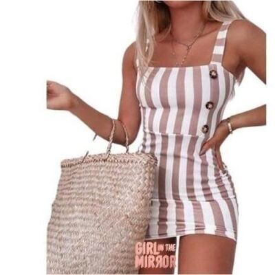 Summer Striped Mini Dress