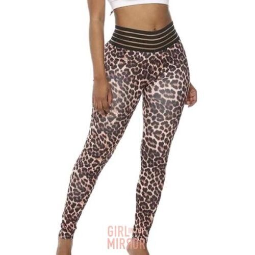 Leopard print fitness leggings