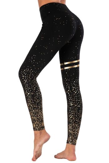 Legging Starry Fitness Noir/Or 1