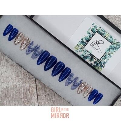 Room 54 - Blue Peacock Nail Set