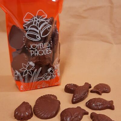 PASQUA BIOLOGICA - Frittura di cioccolato pralinato alla nocciola (senza latte!) 140 g