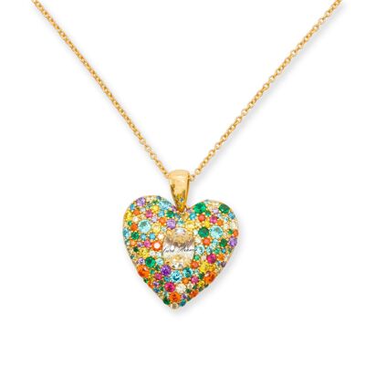 Heart Rainbow Pendant