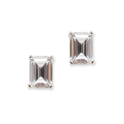 DiamantÃ© Small White Stud