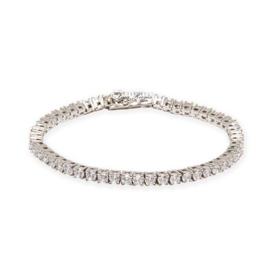 Petite White Tennis Bracelet 2mm