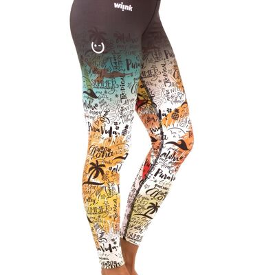 Pantalon taille haute Aloha