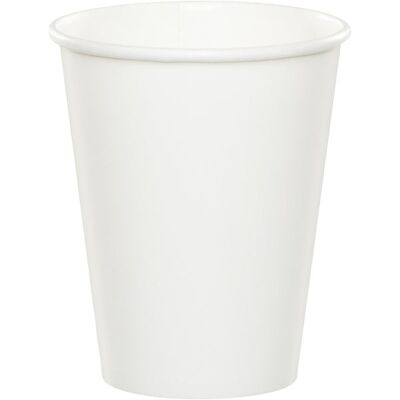 Vasos de papel Blanco