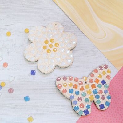 Butterfly and Daisy Mosaic Craft Kit
