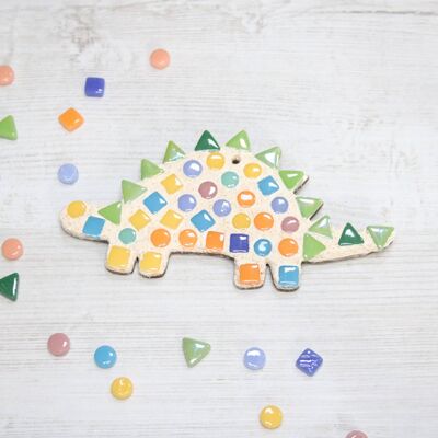 Dinosaur Mosaic Kit - Stegosaurus Multi Coloured