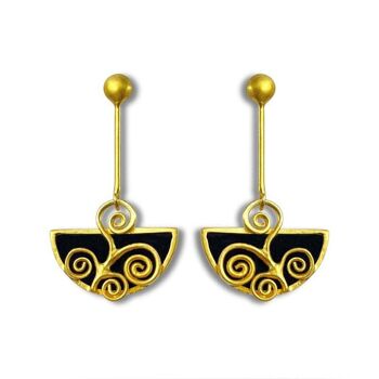 Boucles d'oreilles Klimt Design.