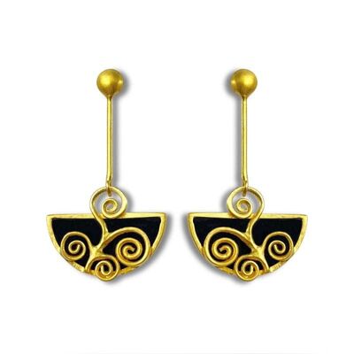 Klimt Design Earrings.