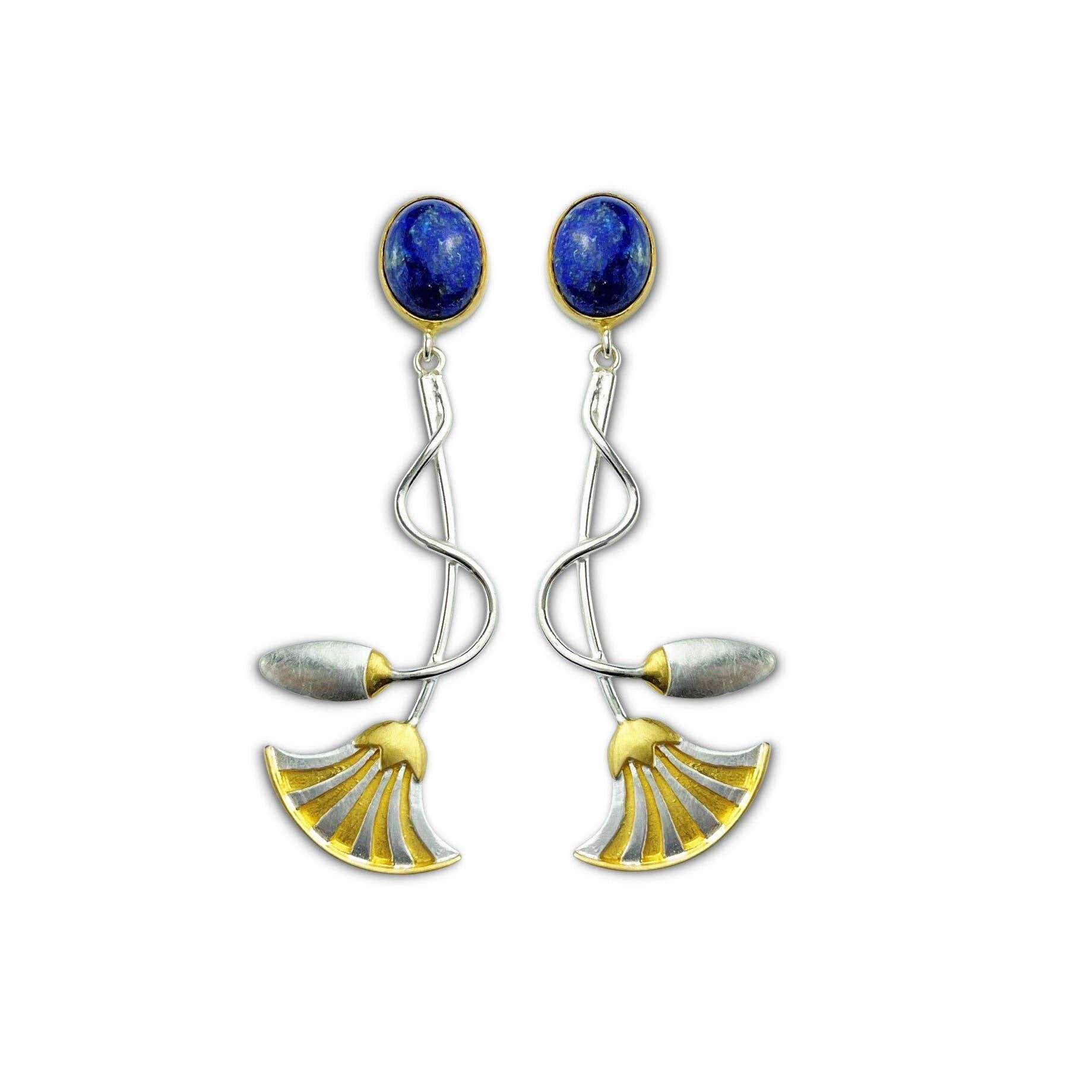 Orecchini pendenti di loto egiziano