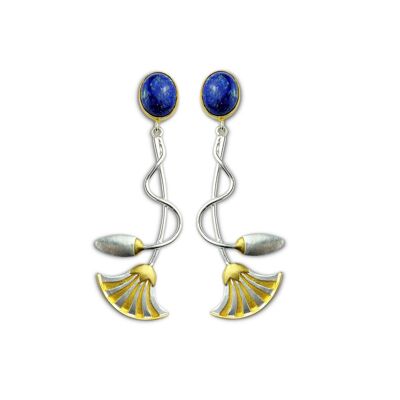 Egyptian Lotus Drop Earrings