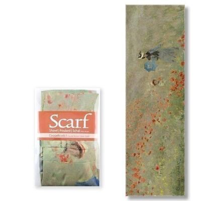 Schal, Feld mit Mohnblumen, Monet