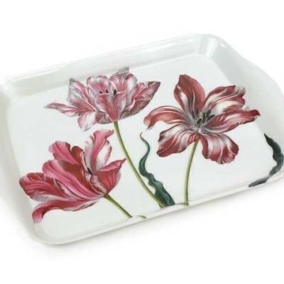 Mini tray, 21 x 14 cm, Three tulips, Merian