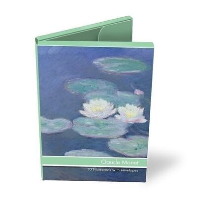 Porte-cartes, 10 cartes doubles, Monet