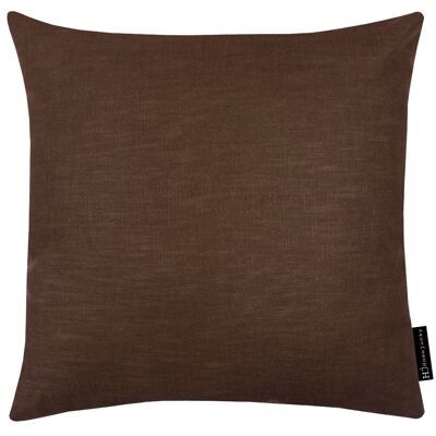 401 Cushion linen 210 dark chocolate 50x50