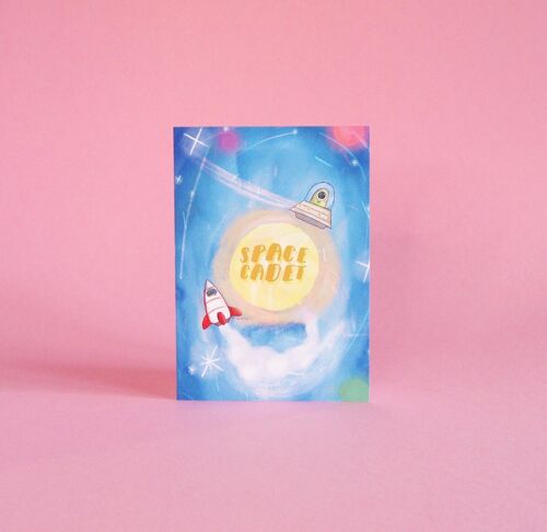 Space cadets - birthday card