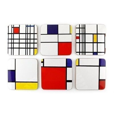 Sottobicchieri, Composizione, Mondrian